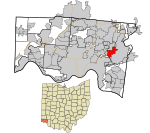Hamilton County Ohio Incorporated and Unincorporated areas Madeira highlighted